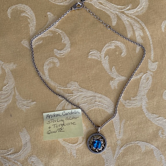 Andrea Candela Silver 925 Diamond & quartz 18k - Picture 7 of 7